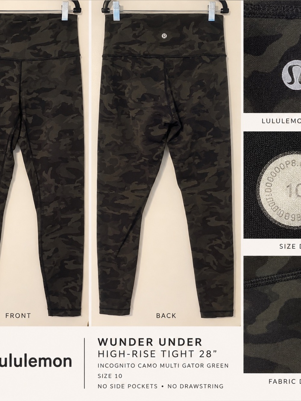 Lululemon Wunder Under size 10